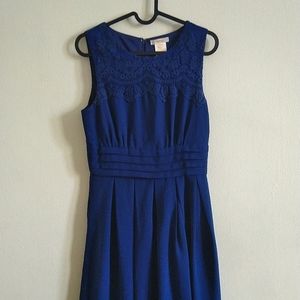 Esley Cobalt Blue A-line Dress, Size S